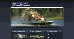 Desktop Screenshot of nebraskaairboattours.com